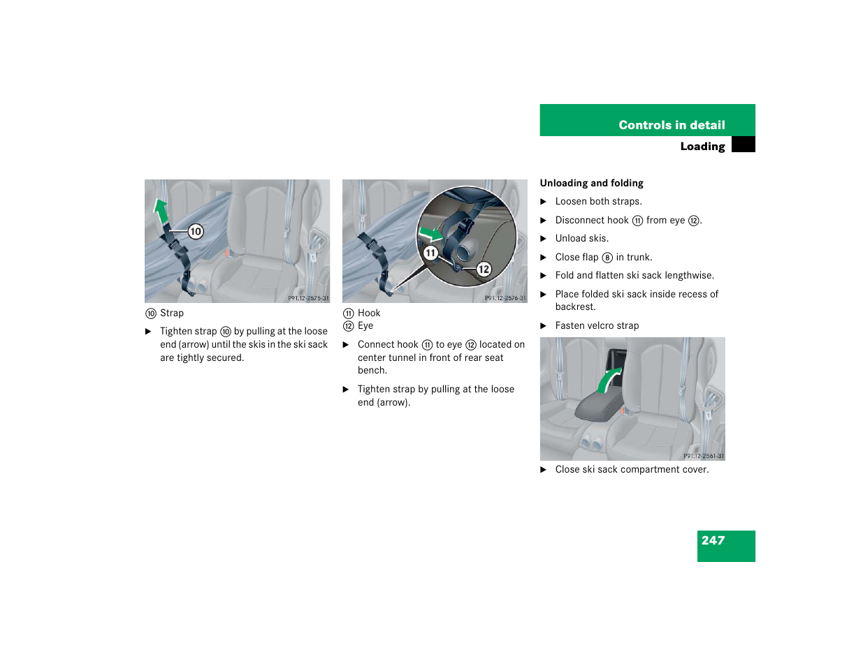 247 controls in detail | Mercedes-Benz 2004 CLK 500 User Manual | Page 247 / 464