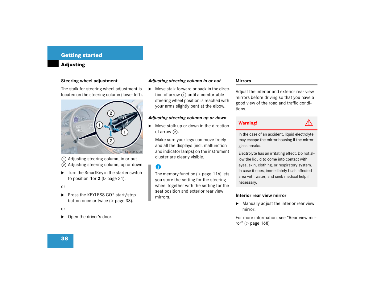 Mercedes-Benz 2004 CLK 500 User Manual | Page 38 / 464