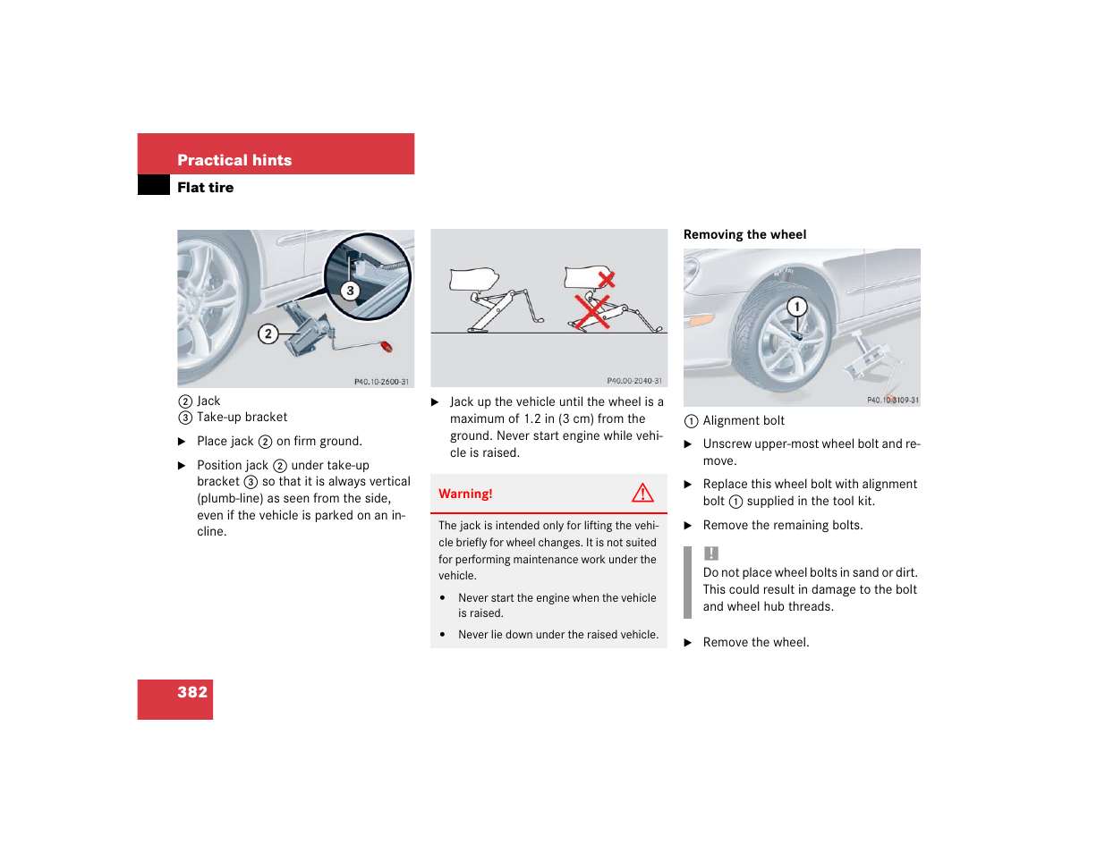 Mercedes-Benz 2004 CLK 500 User Manual | Page 382 / 464