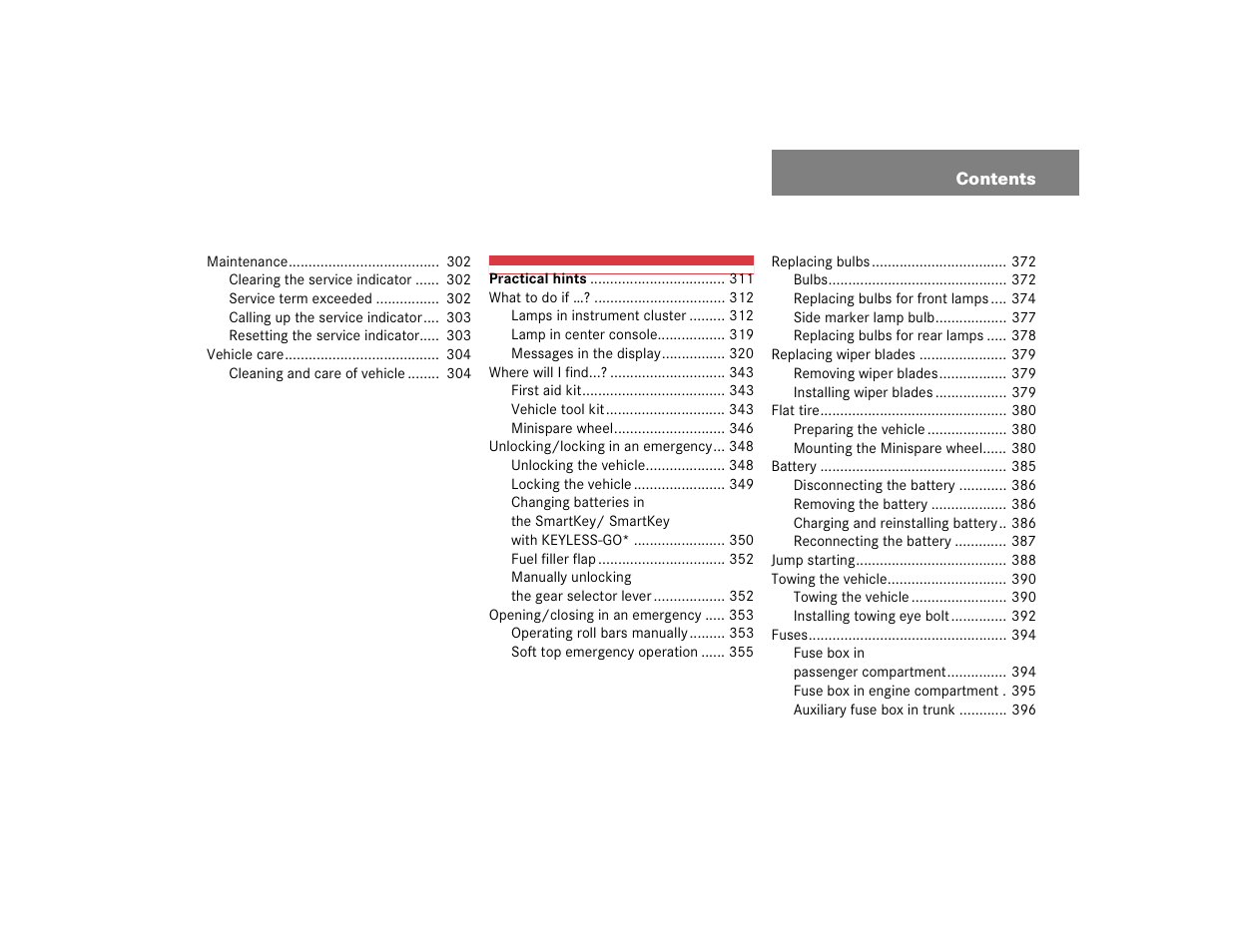 Mercedes-Benz 2004 CLK 500 User Manual | Page 7 / 464