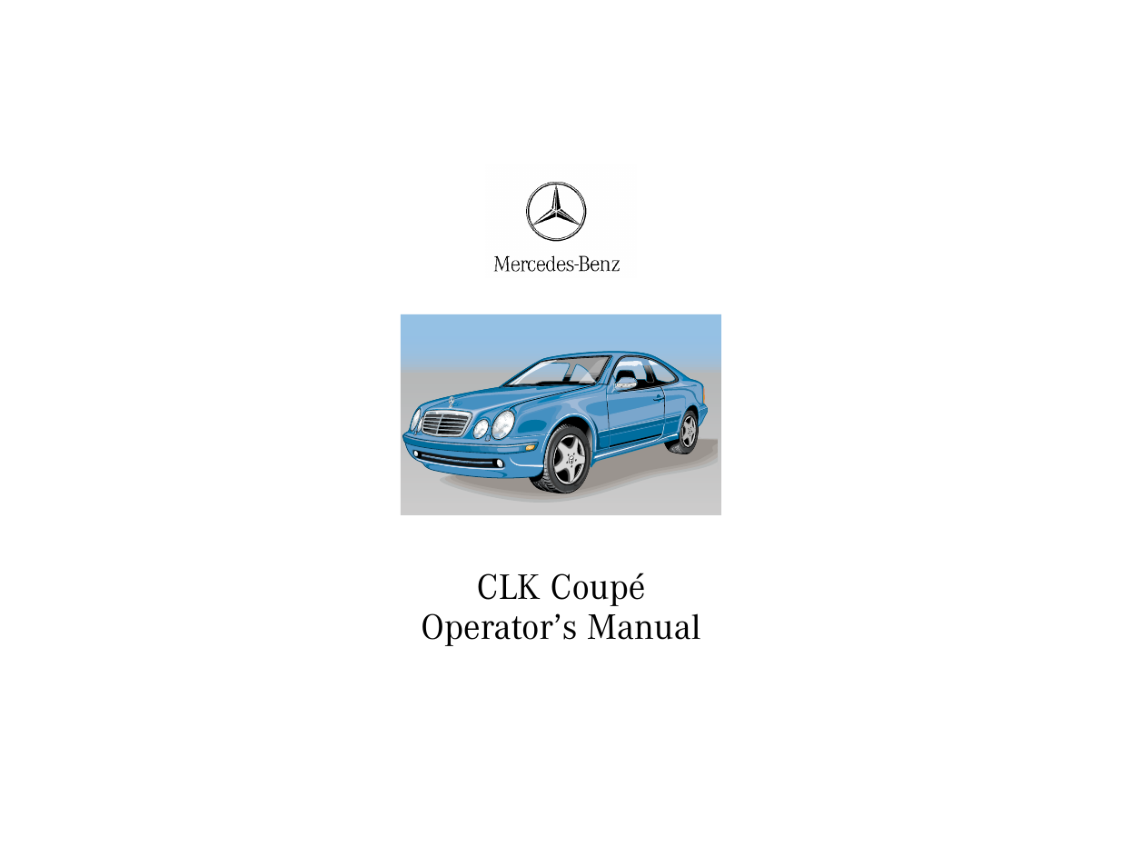 Mercedes-Benz 2001 CLK 55 AMG User Manual | 329 pages