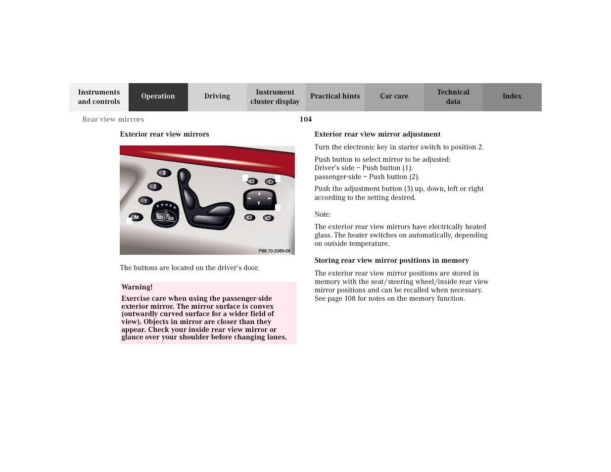 Mercedes-Benz 2002 S 500 User Manual | Page 107 / 430
