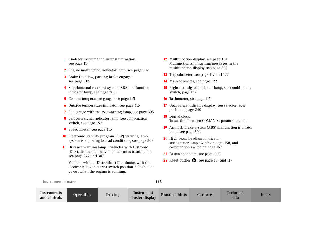 Mercedes-Benz 2002 S 500 User Manual | Page 116 / 430