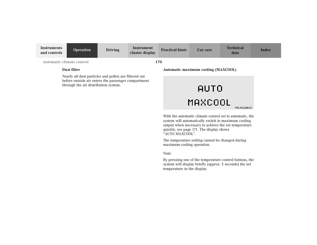 Mercedes-Benz 2002 S 500 User Manual | Page 173 / 430