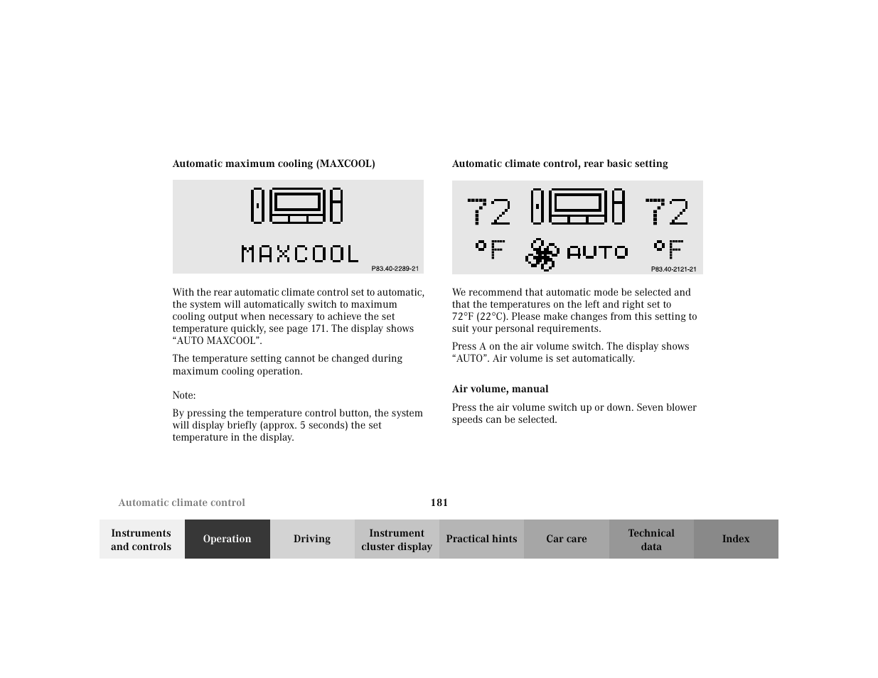 Mercedes-Benz 2002 S 500 User Manual | Page 184 / 430