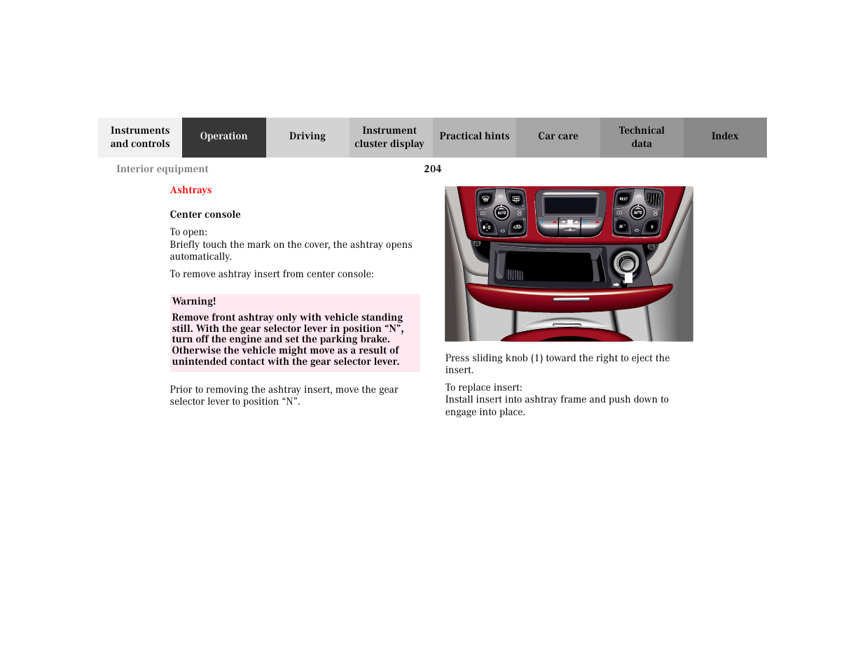 Mercedes-Benz 2002 S 500 User Manual | Page 207 / 430
