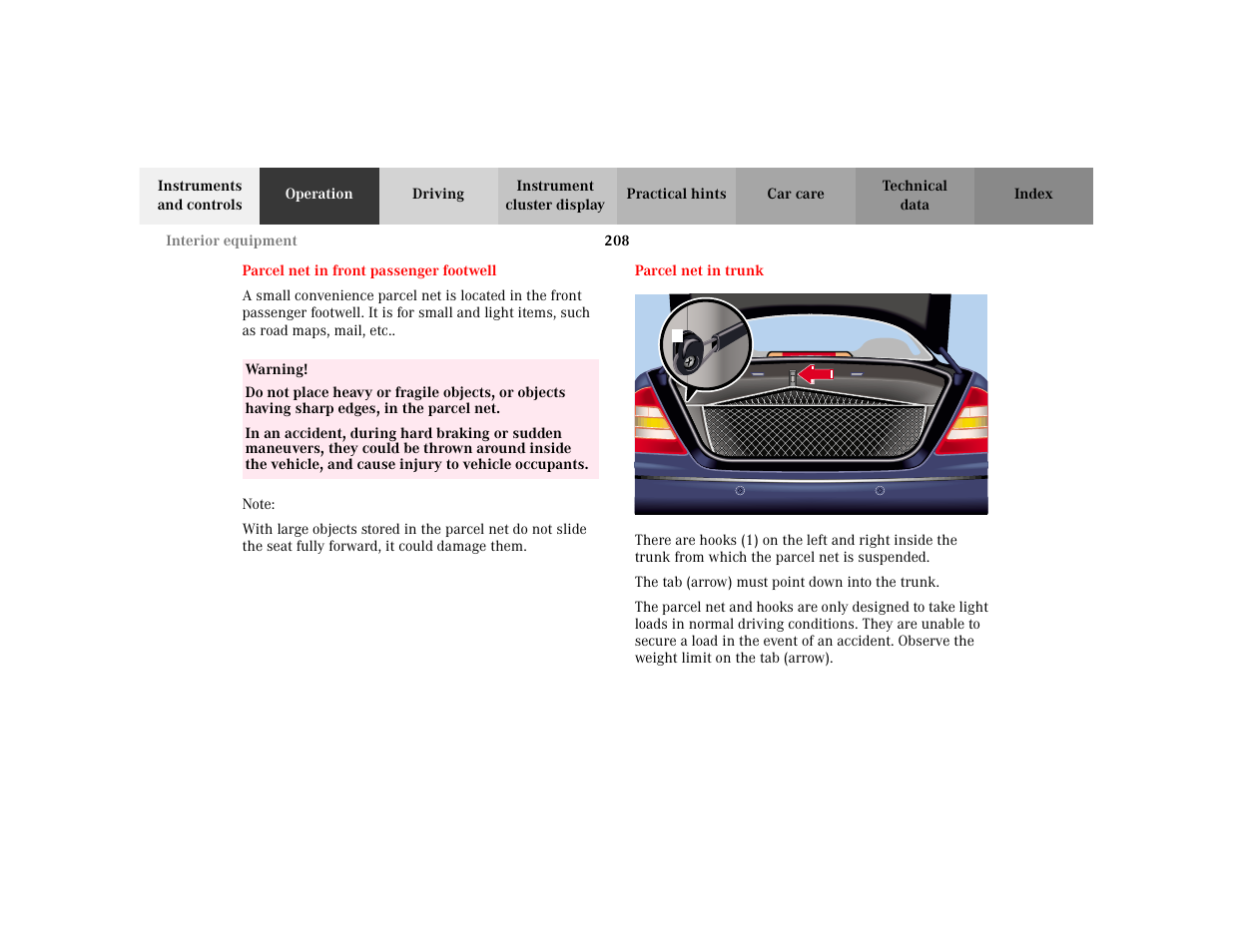 Mercedes-Benz 2002 S 500 User Manual | Page 211 / 430