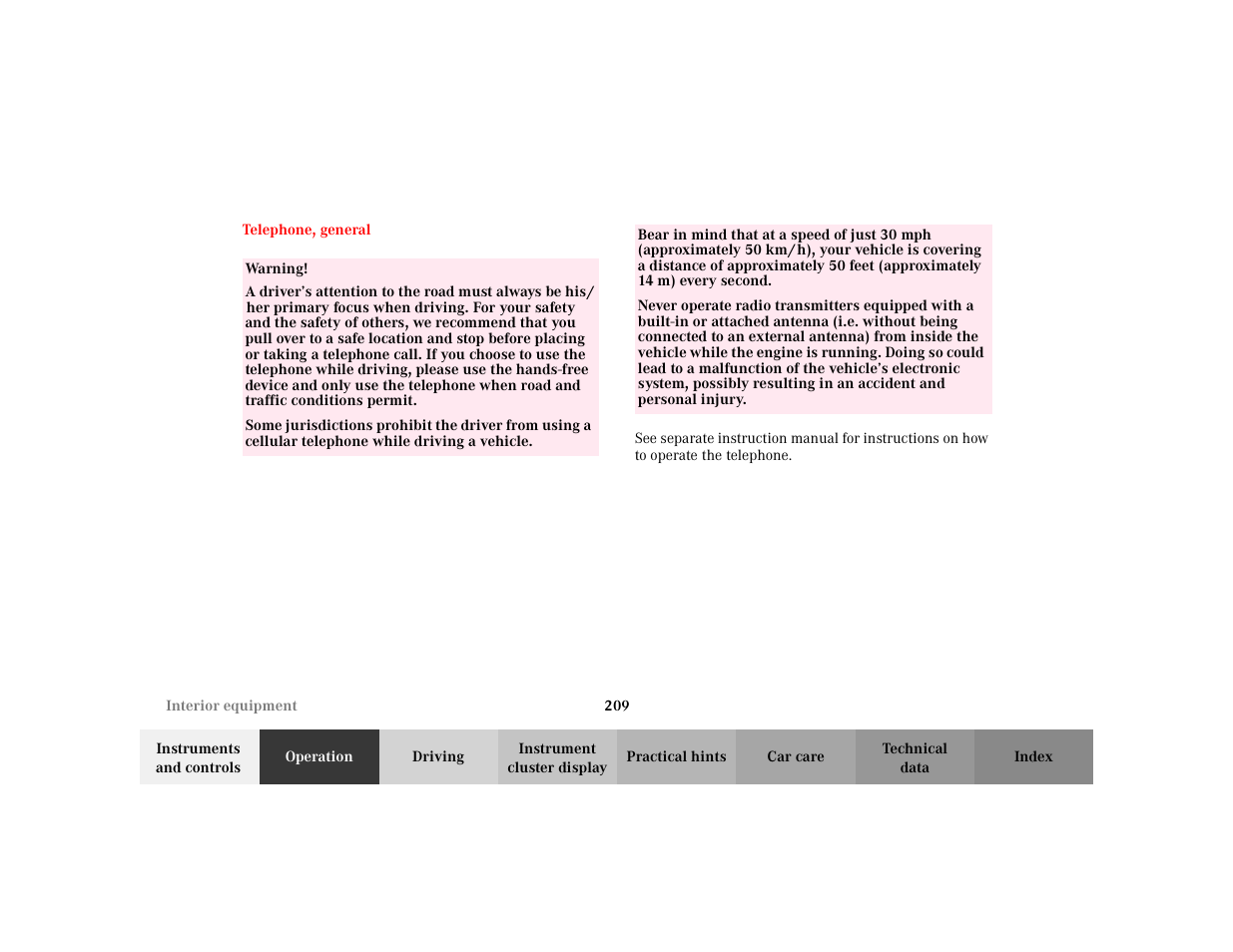 Mercedes-Benz 2002 S 500 User Manual | Page 212 / 430