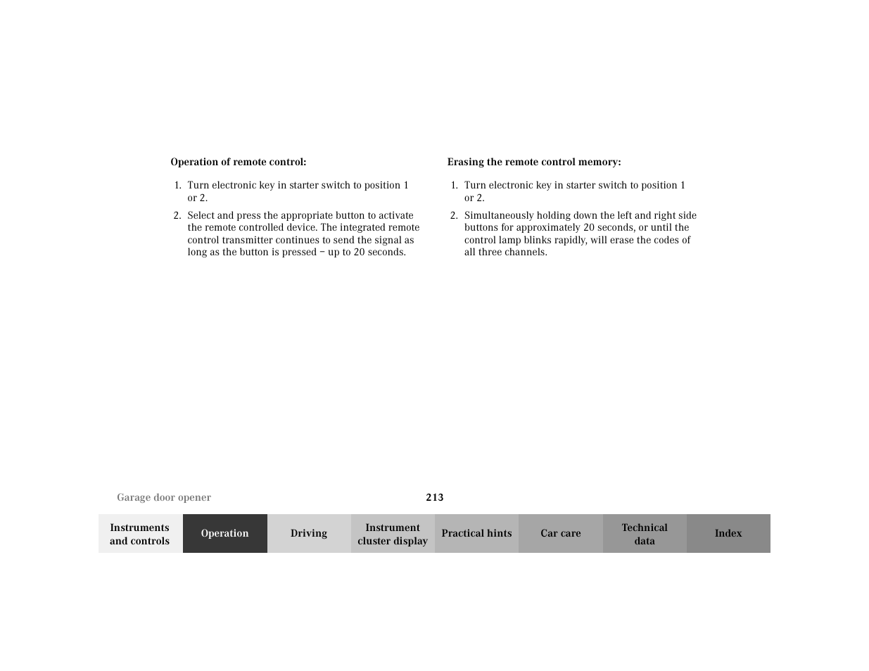 Mercedes-Benz 2002 S 500 User Manual | Page 216 / 430