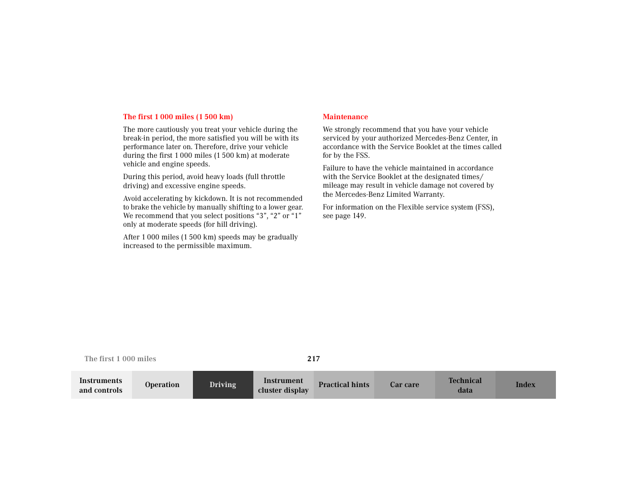 Mercedes-Benz 2002 S 500 User Manual | Page 220 / 430
