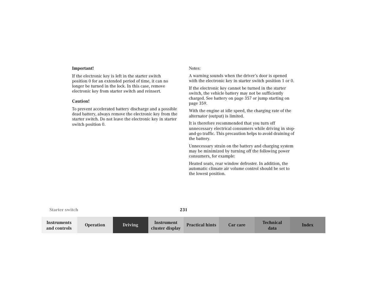 Mercedes-Benz 2002 S 500 User Manual | Page 234 / 430