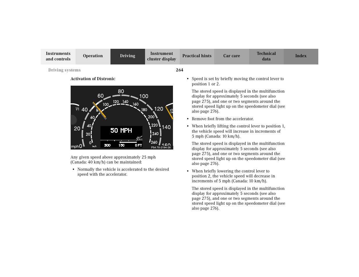 Mercedes-Benz 2002 S 500 User Manual | Page 267 / 430