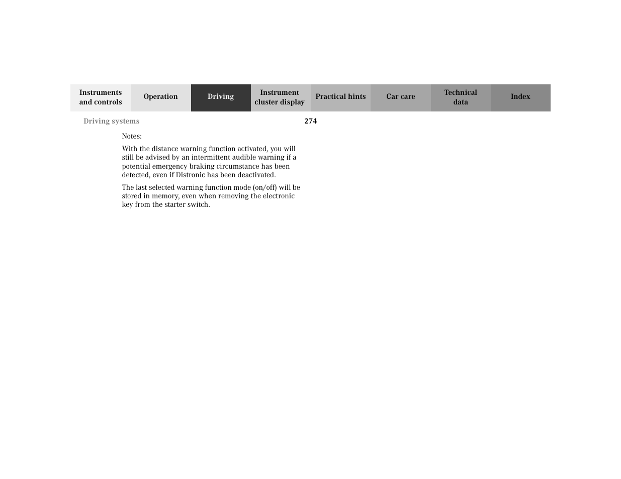 Mercedes-Benz 2002 S 500 User Manual | Page 277 / 430