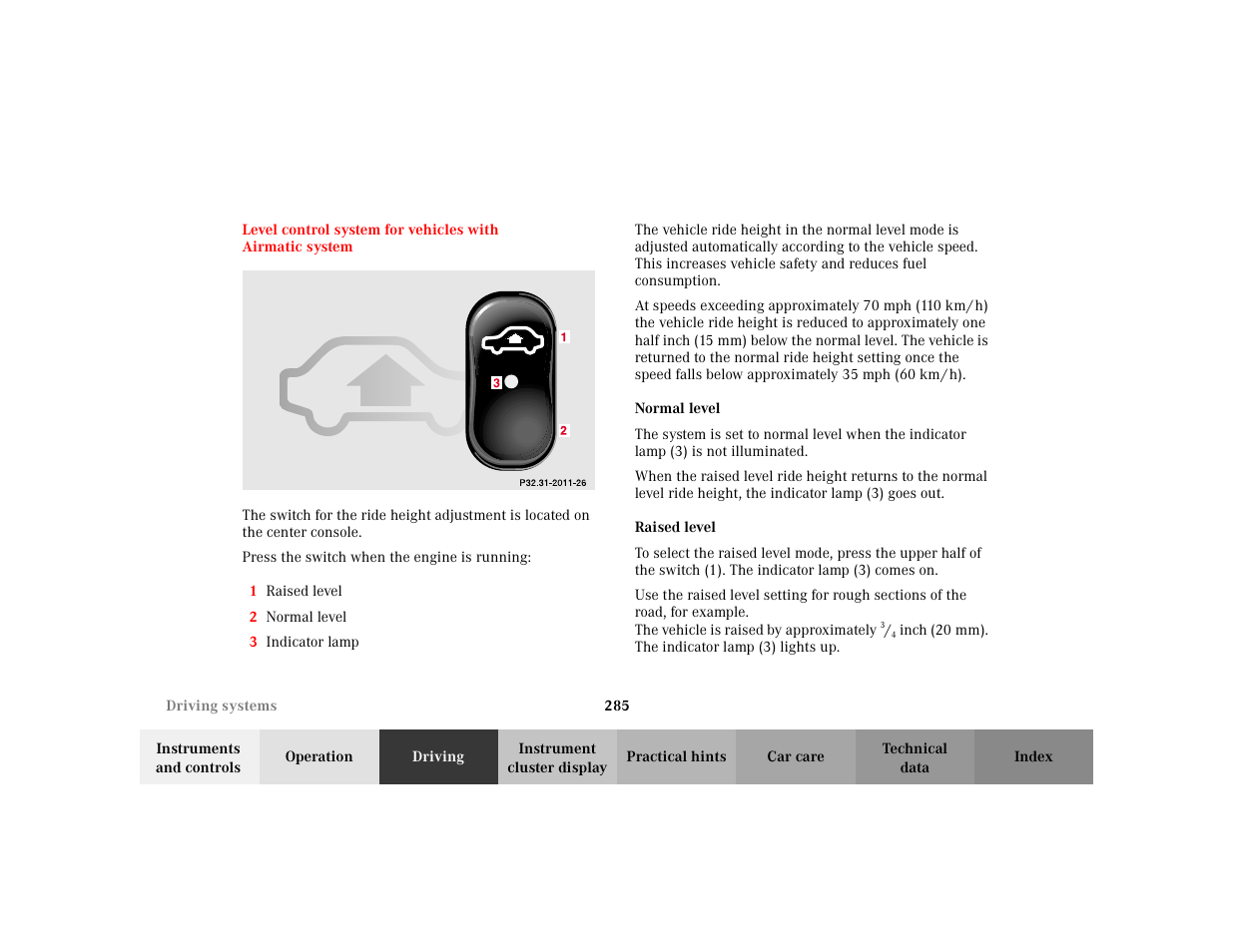 Mercedes-Benz 2002 S 500 User Manual | Page 288 / 430