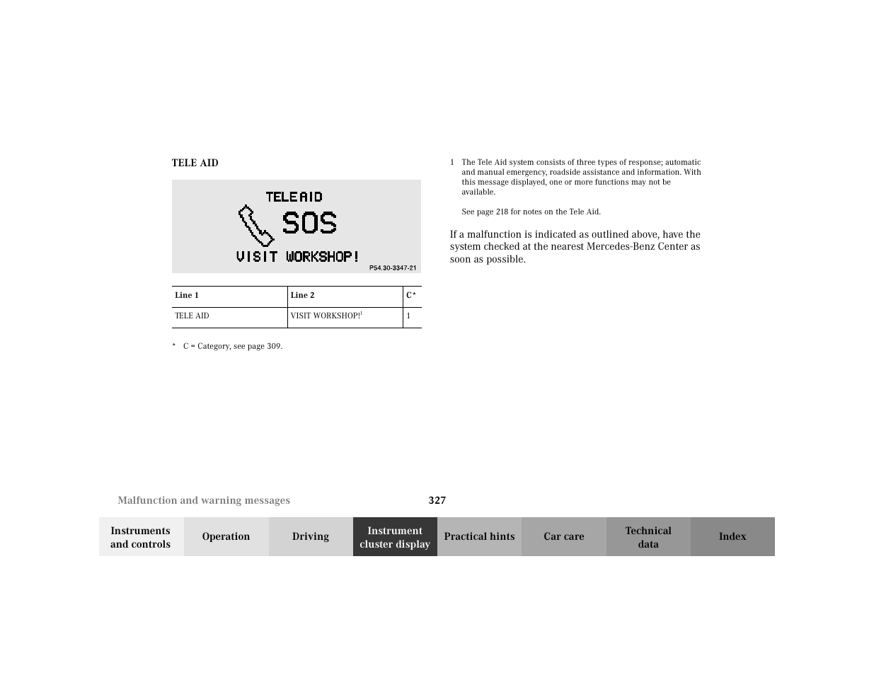 Mercedes-Benz 2002 S 500 User Manual | Page 330 / 430