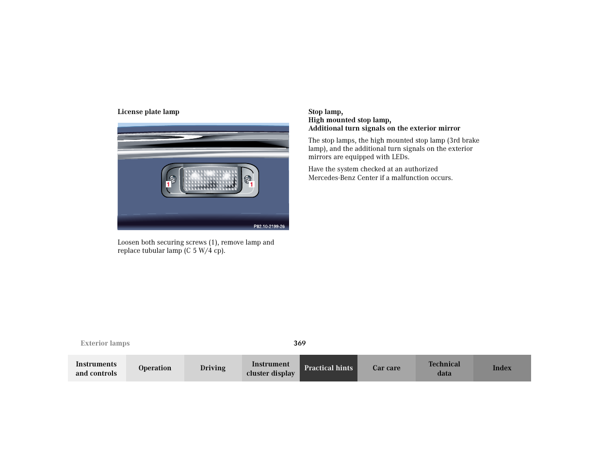 Mercedes-Benz 2002 S 500 User Manual | Page 372 / 430