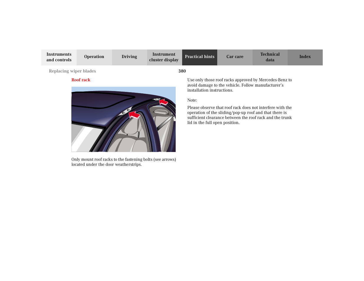 Mercedes-Benz 2002 S 500 User Manual | Page 383 / 430