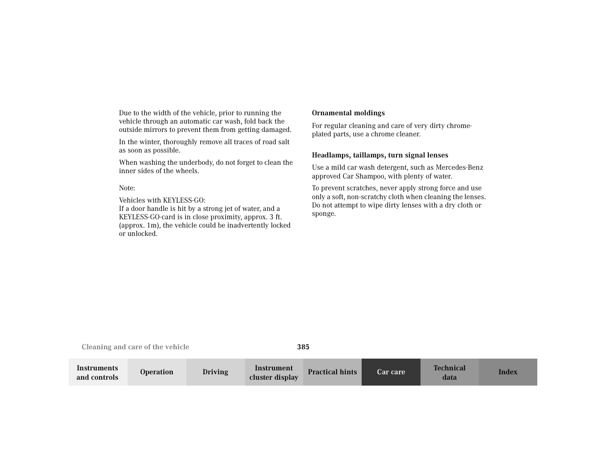 Mercedes-Benz 2002 S 500 User Manual | Page 388 / 430