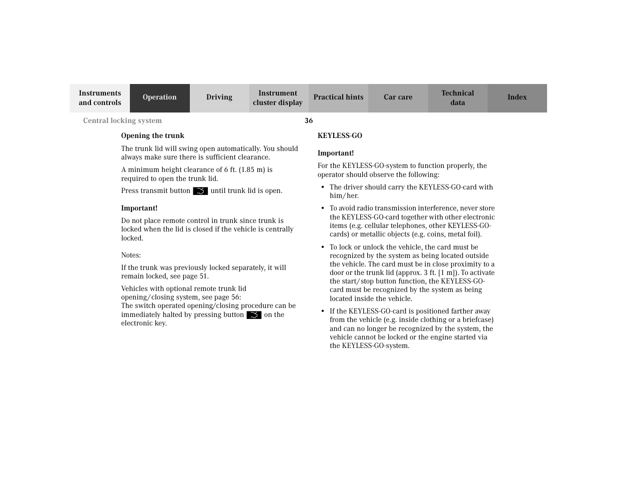 Mercedes-Benz 2002 S 500 User Manual | Page 39 / 430