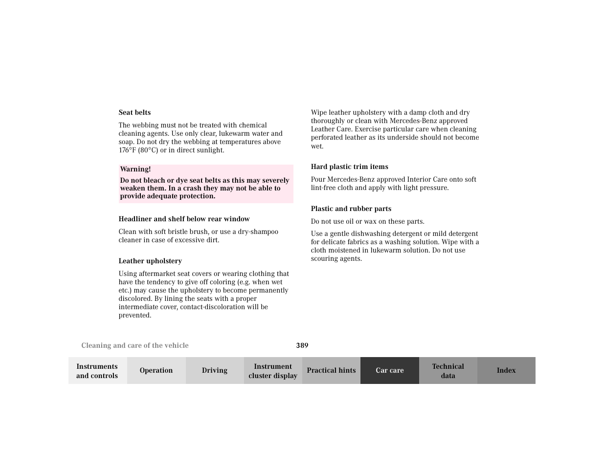 Mercedes-Benz 2002 S 500 User Manual | Page 392 / 430