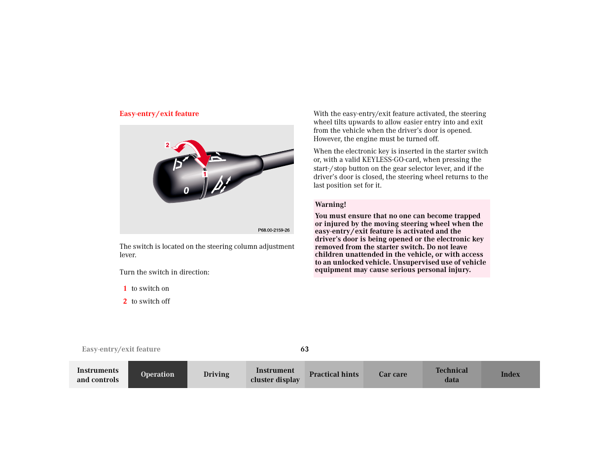 Mercedes-Benz 2002 S 500 User Manual | Page 66 / 430