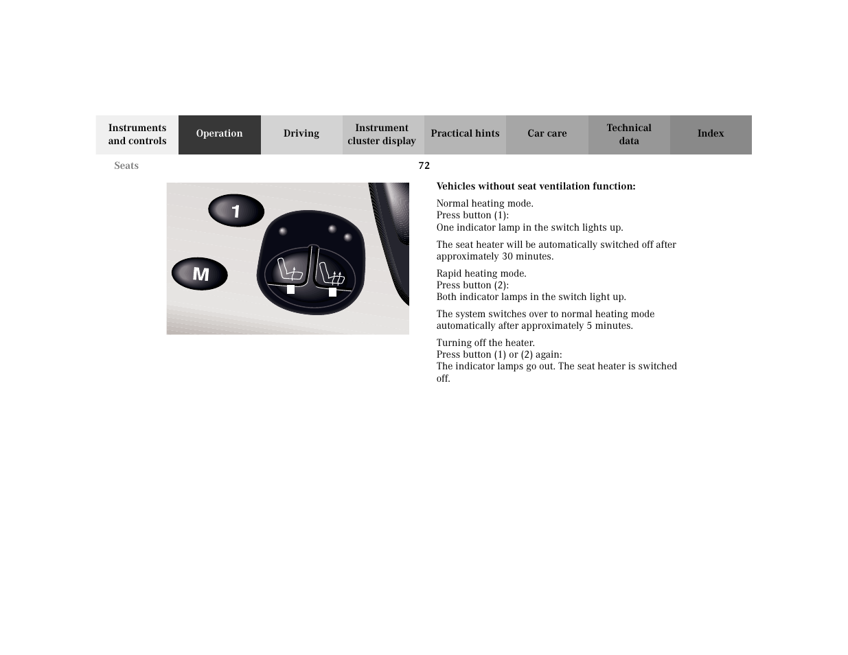 Mercedes-Benz 2002 S 500 User Manual | Page 75 / 430