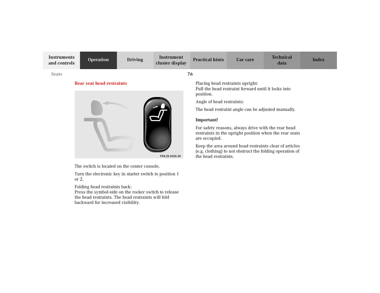 Mercedes-Benz 2002 S 500 User Manual | Page 79 / 430