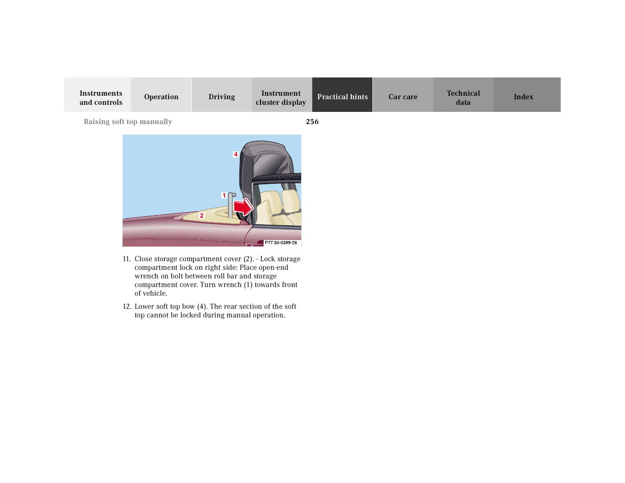Graphic | Mercedes-Benz 2000 SL-Class User Manual | Page 260 / 297
