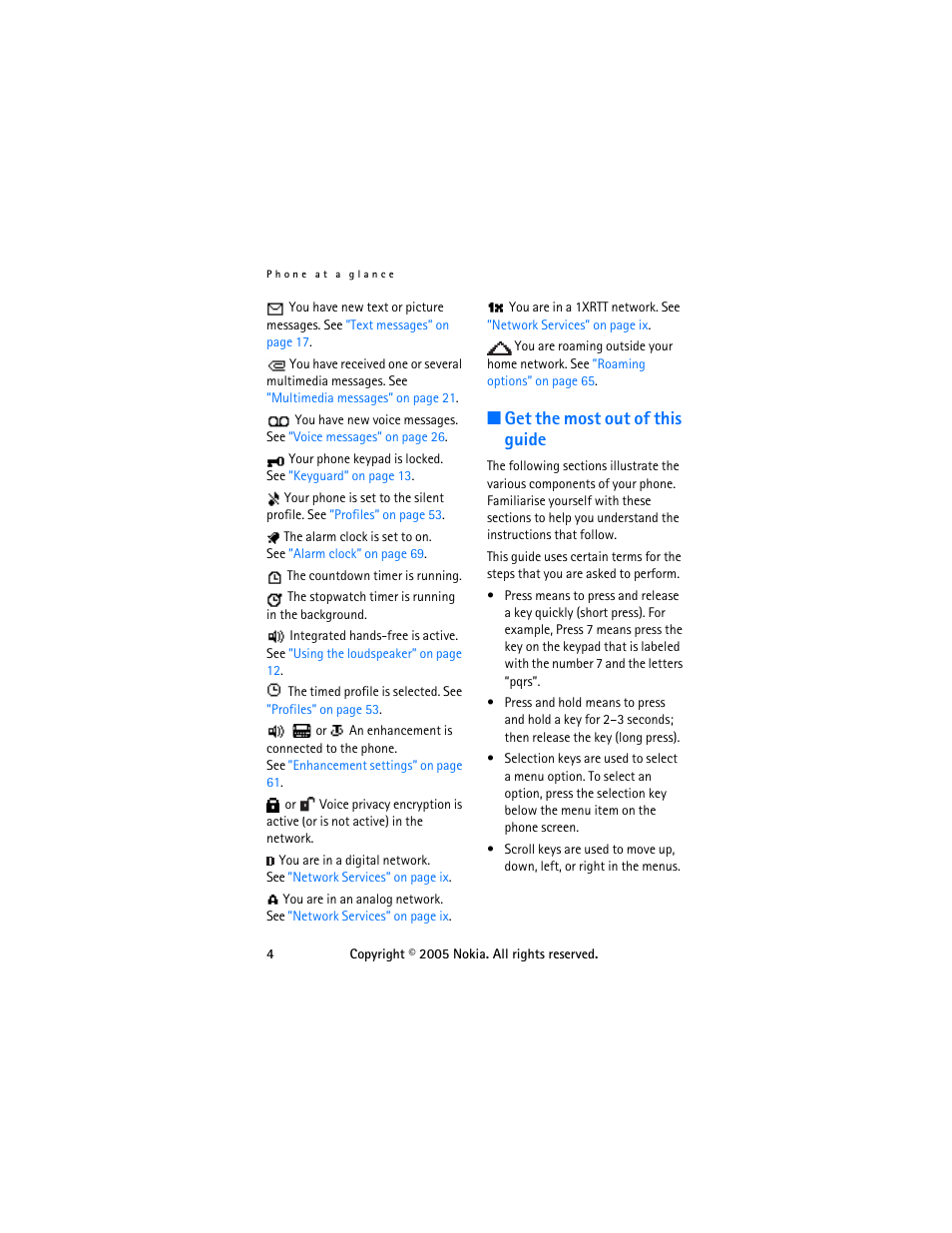 Get the most out of this guide | Nokia 6255 User Manual | Page 14 / 105