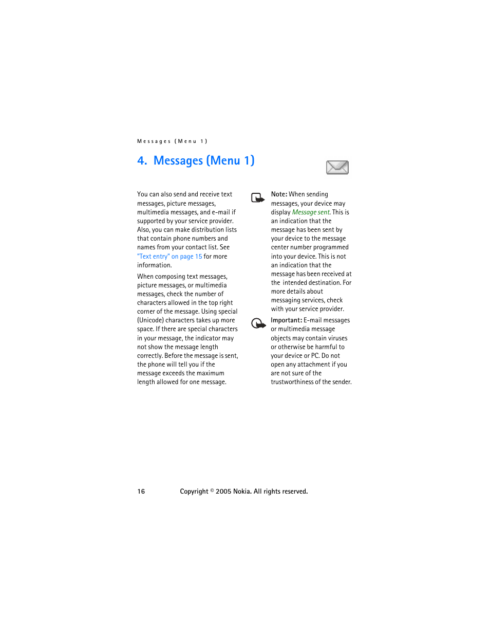 Messages (menu 1) | Nokia 6255 User Manual | Page 26 / 105