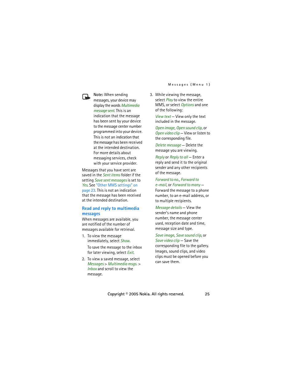 Nokia 6255 User Manual | Page 35 / 105