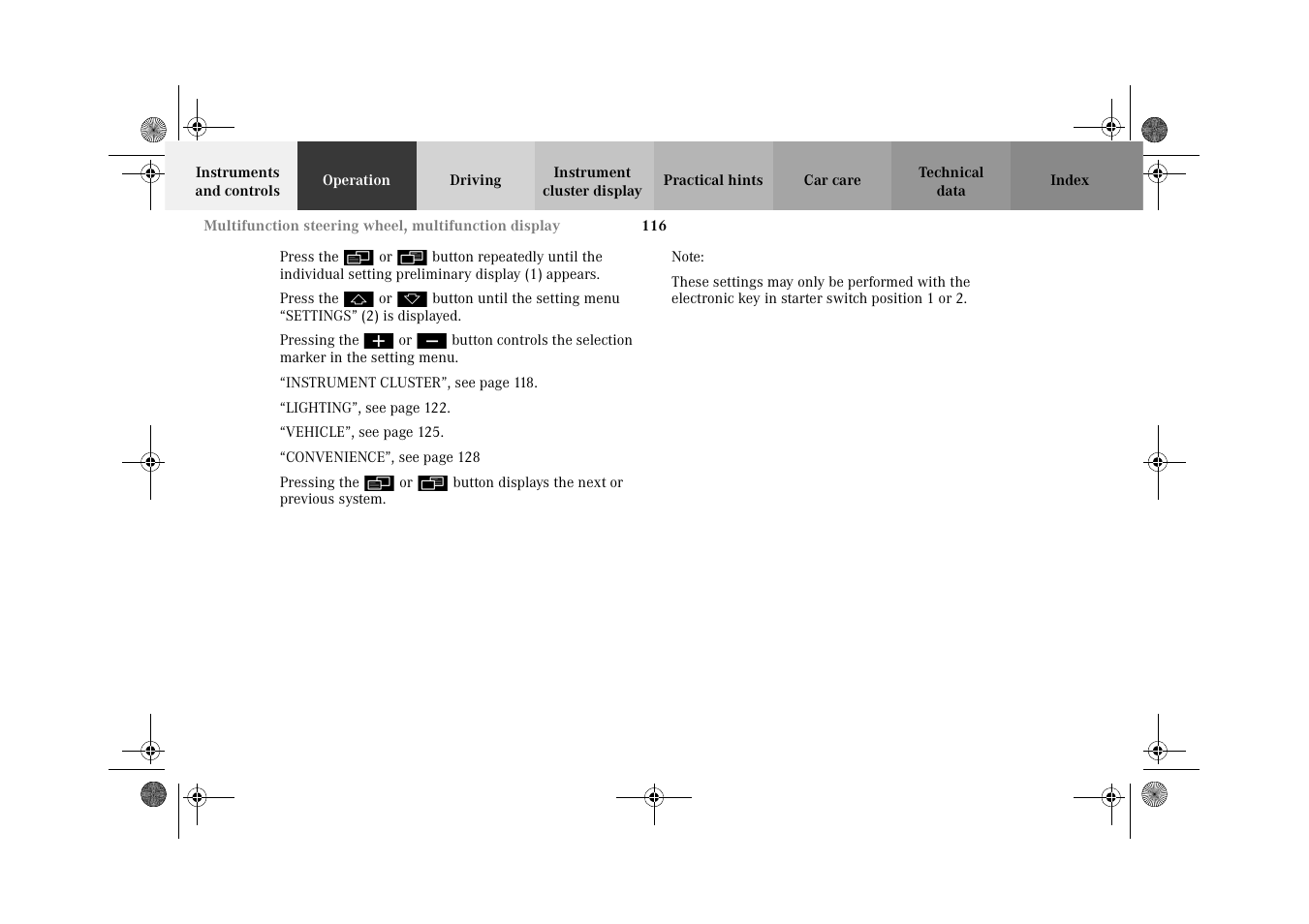Mercedes-Benz 2002 C 320 User Manual | Page 119 / 390