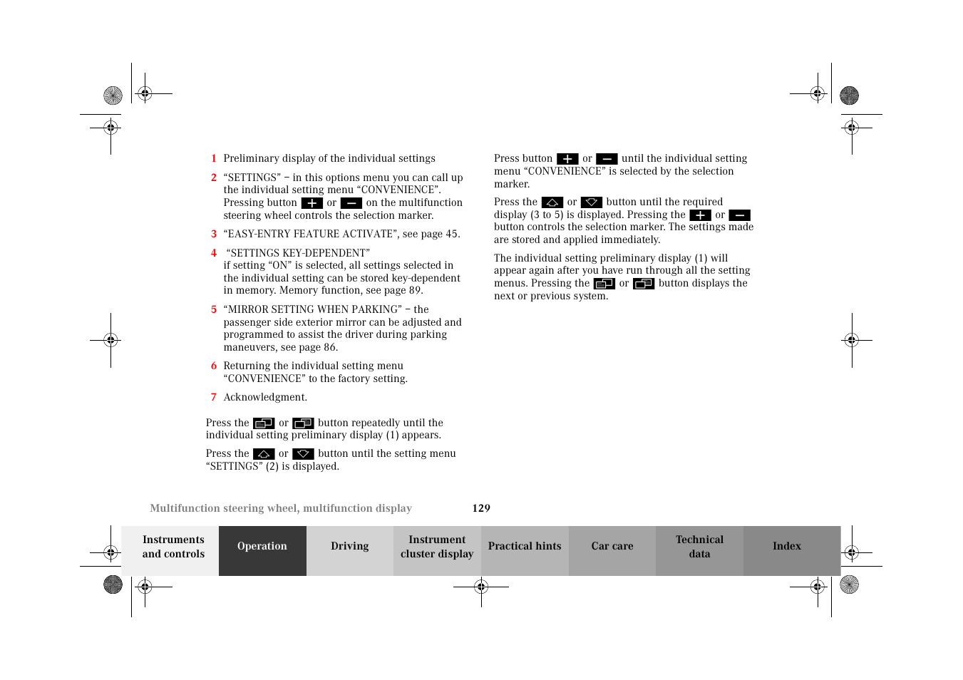 Mercedes-Benz 2002 C 320 User Manual | Page 132 / 390