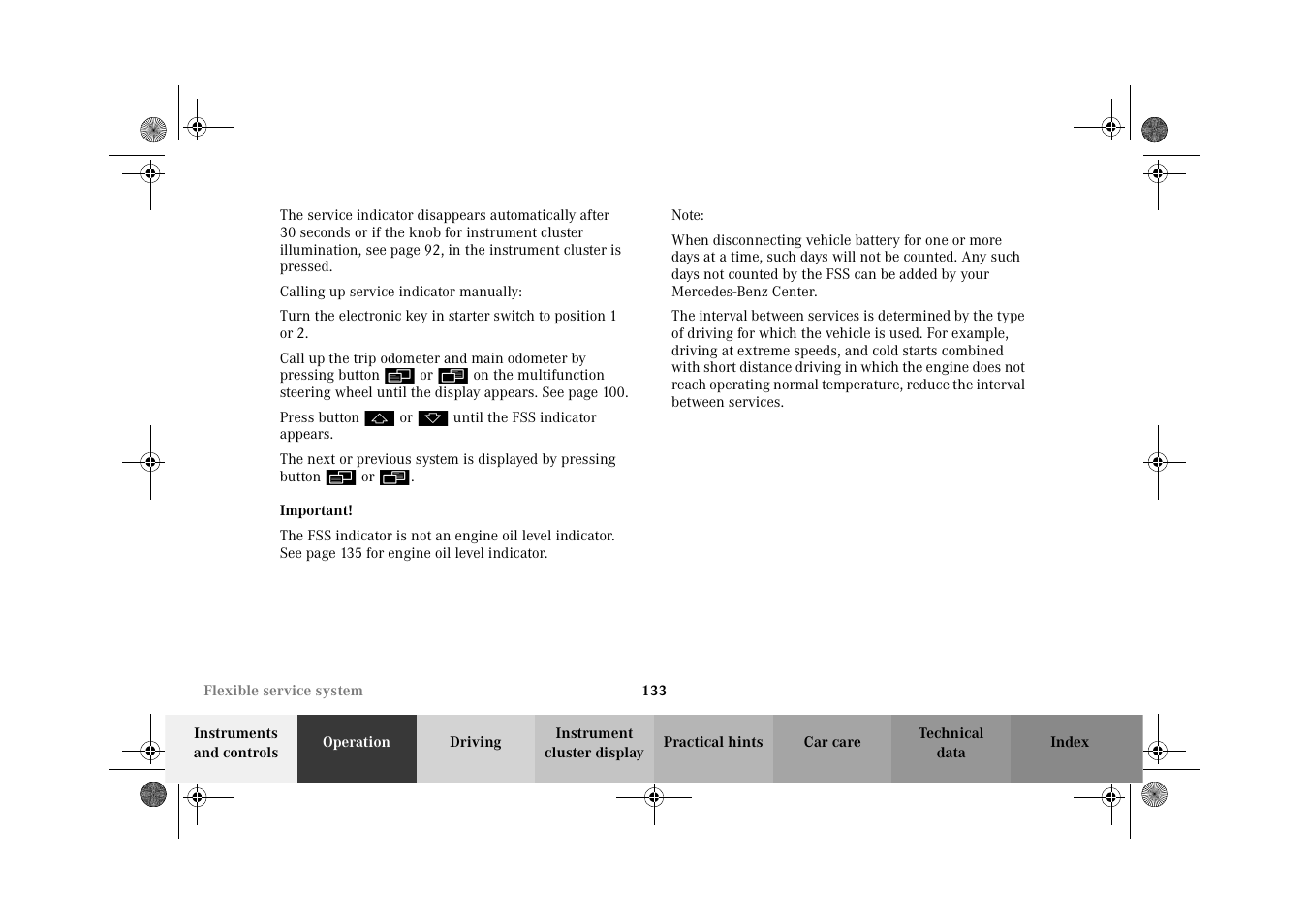 Mercedes-Benz 2002 C 320 User Manual | Page 136 / 390