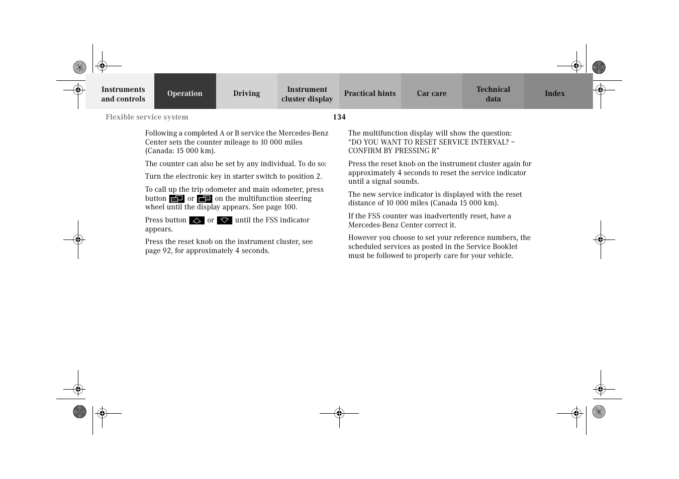 Mercedes-Benz 2002 C 320 User Manual | Page 137 / 390