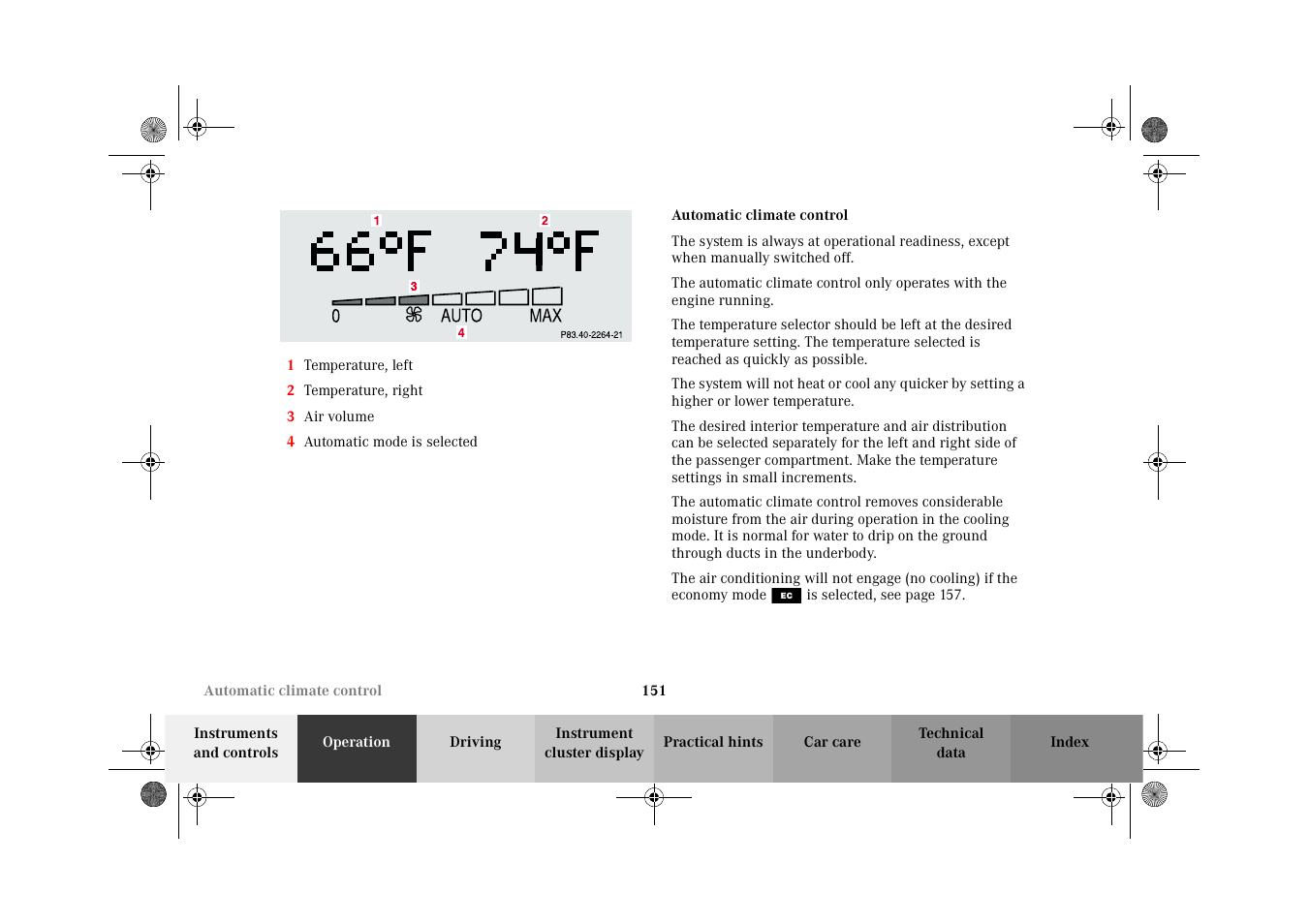 Mercedes-Benz 2002 C 320 User Manual | Page 154 / 390