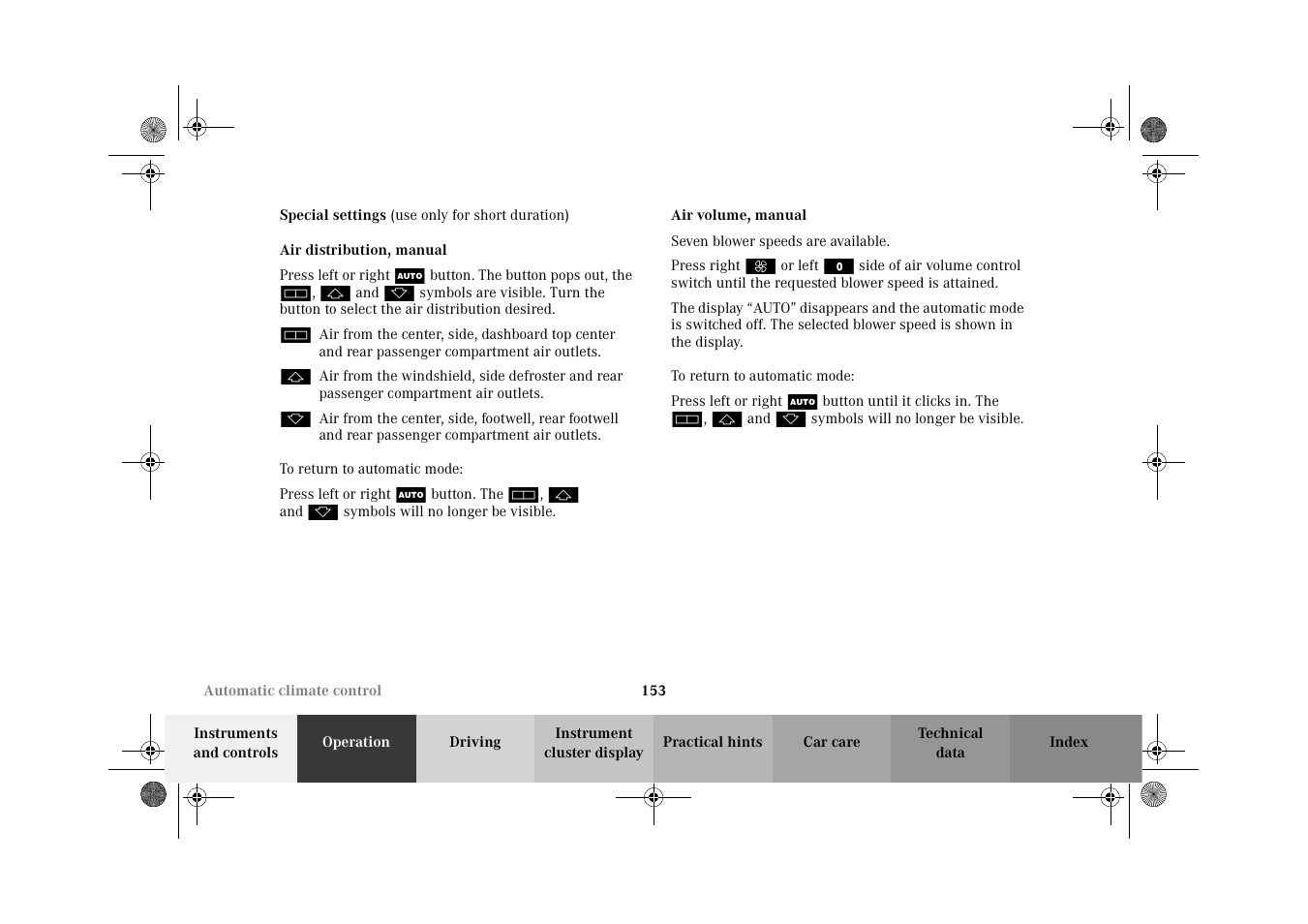 Mercedes-Benz 2002 C 320 User Manual | Page 156 / 390