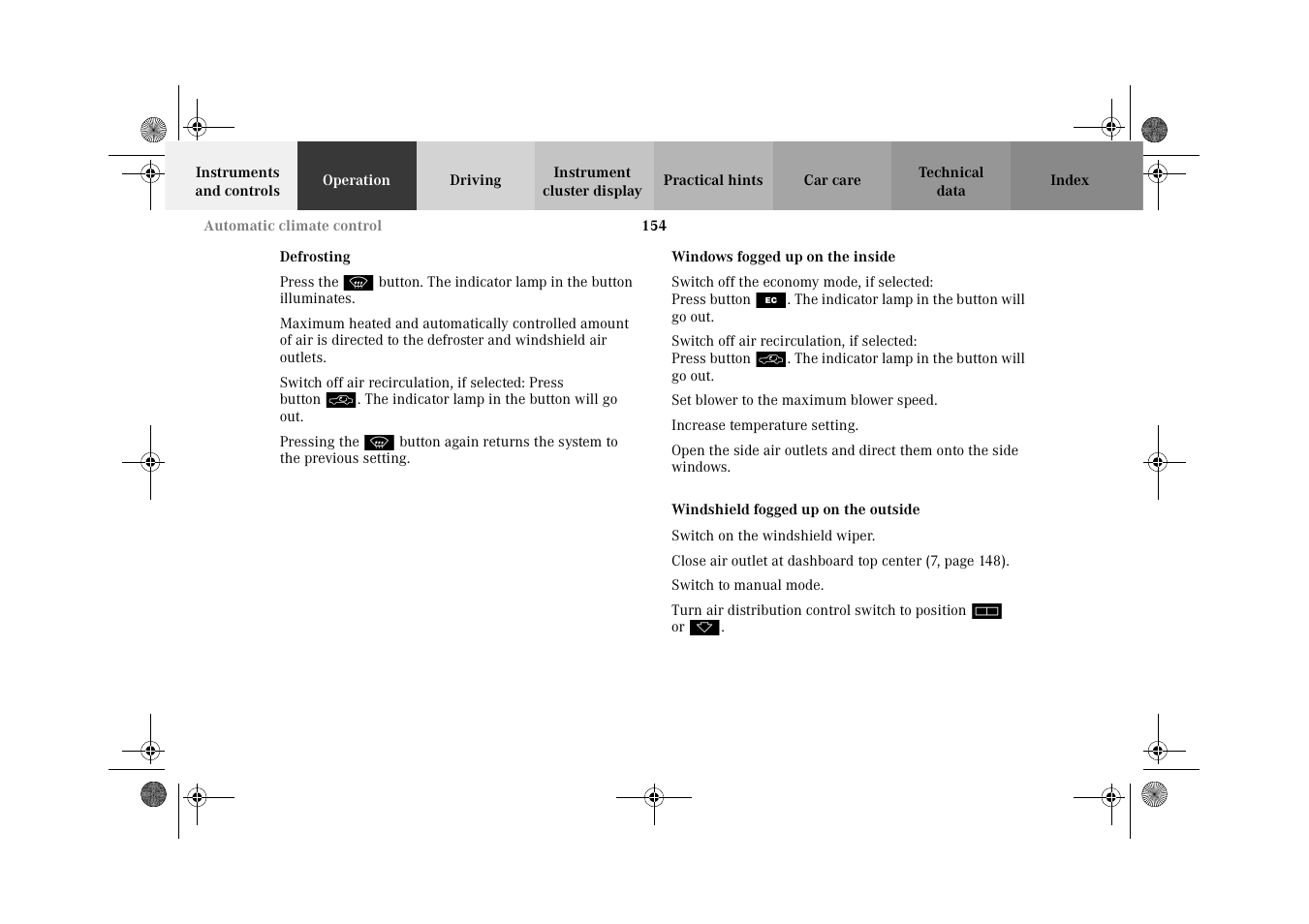 Mercedes-Benz 2002 C 320 User Manual | Page 157 / 390