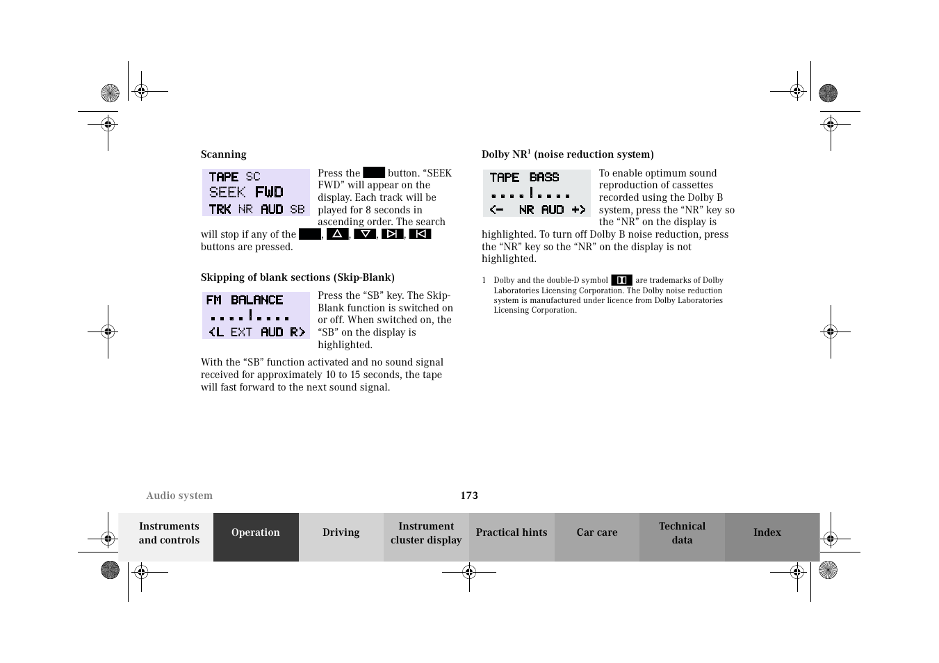 Mercedes-Benz 2002 C 320 User Manual | Page 176 / 390