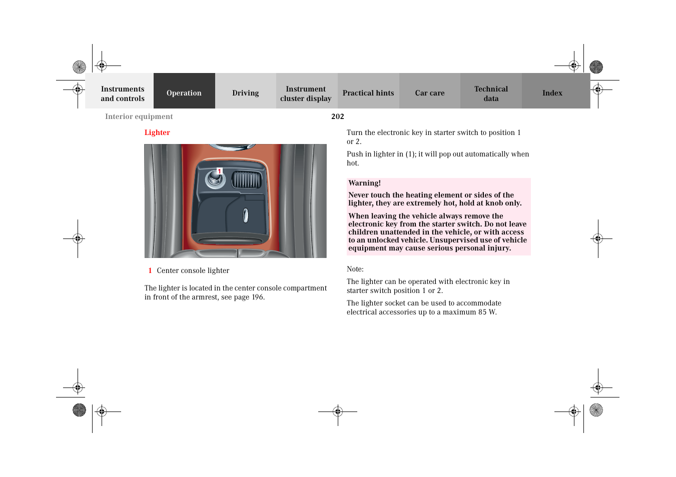 Mercedes-Benz 2002 C 320 User Manual | Page 205 / 390