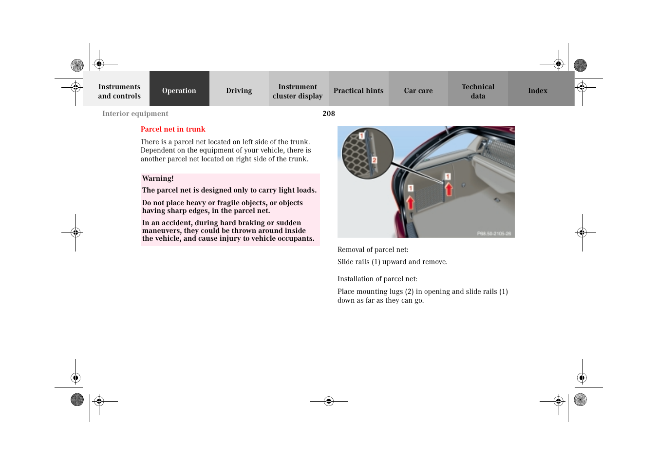 Mercedes-Benz 2002 C 320 User Manual | Page 211 / 390