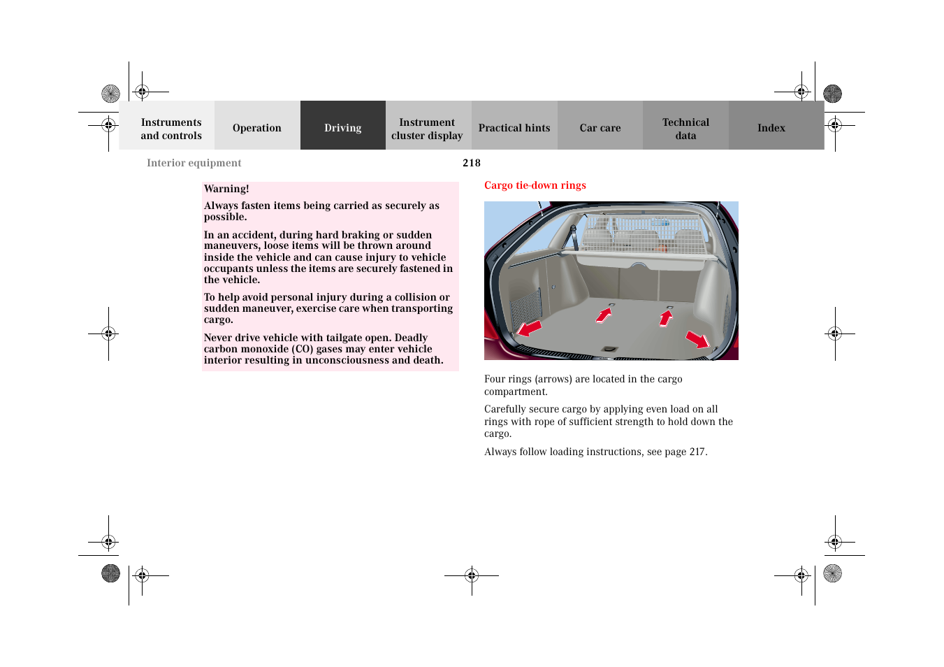 Mercedes-Benz 2002 C 320 User Manual | Page 221 / 390