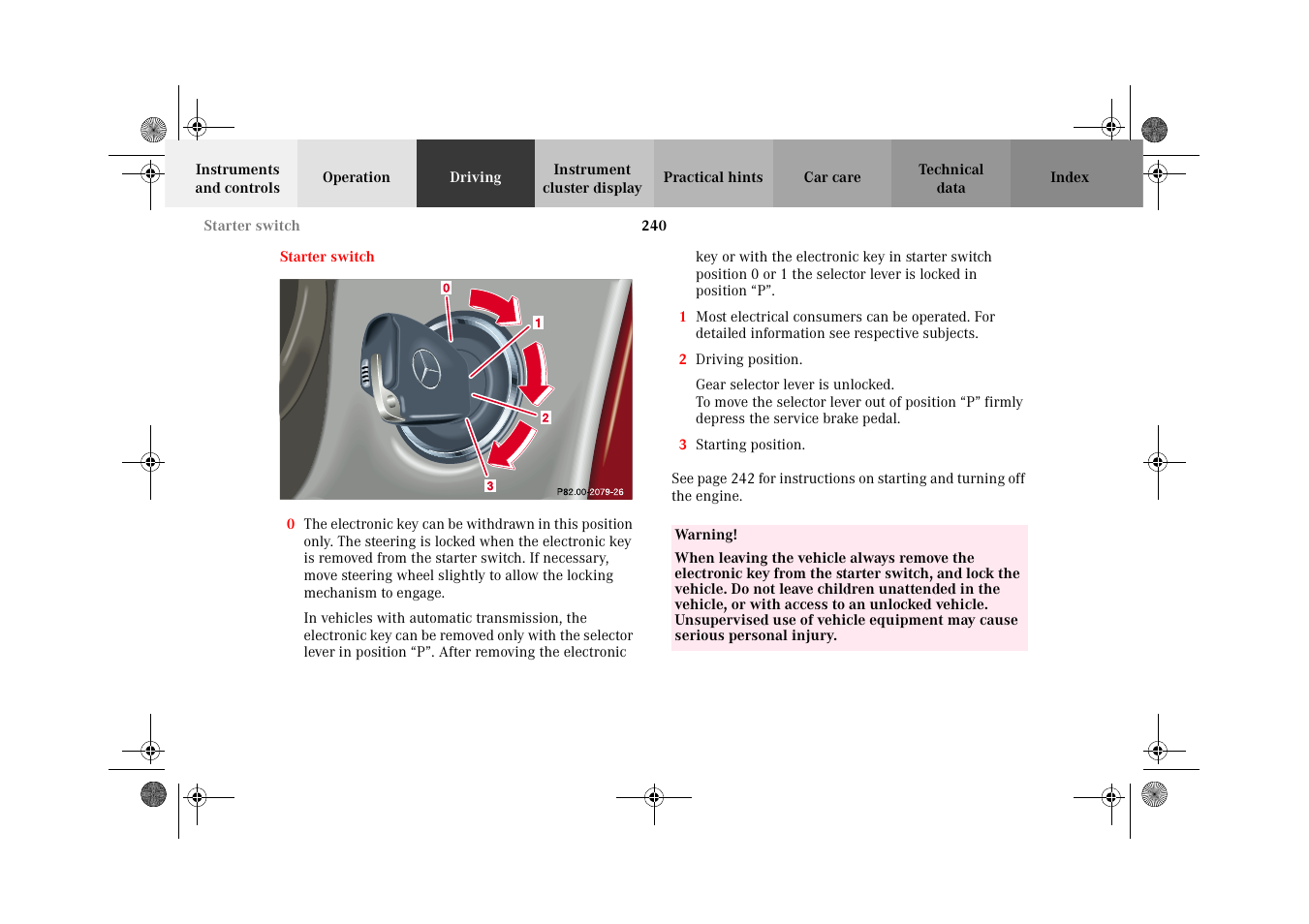 Mercedes-Benz 2002 C 320 User Manual | Page 243 / 390