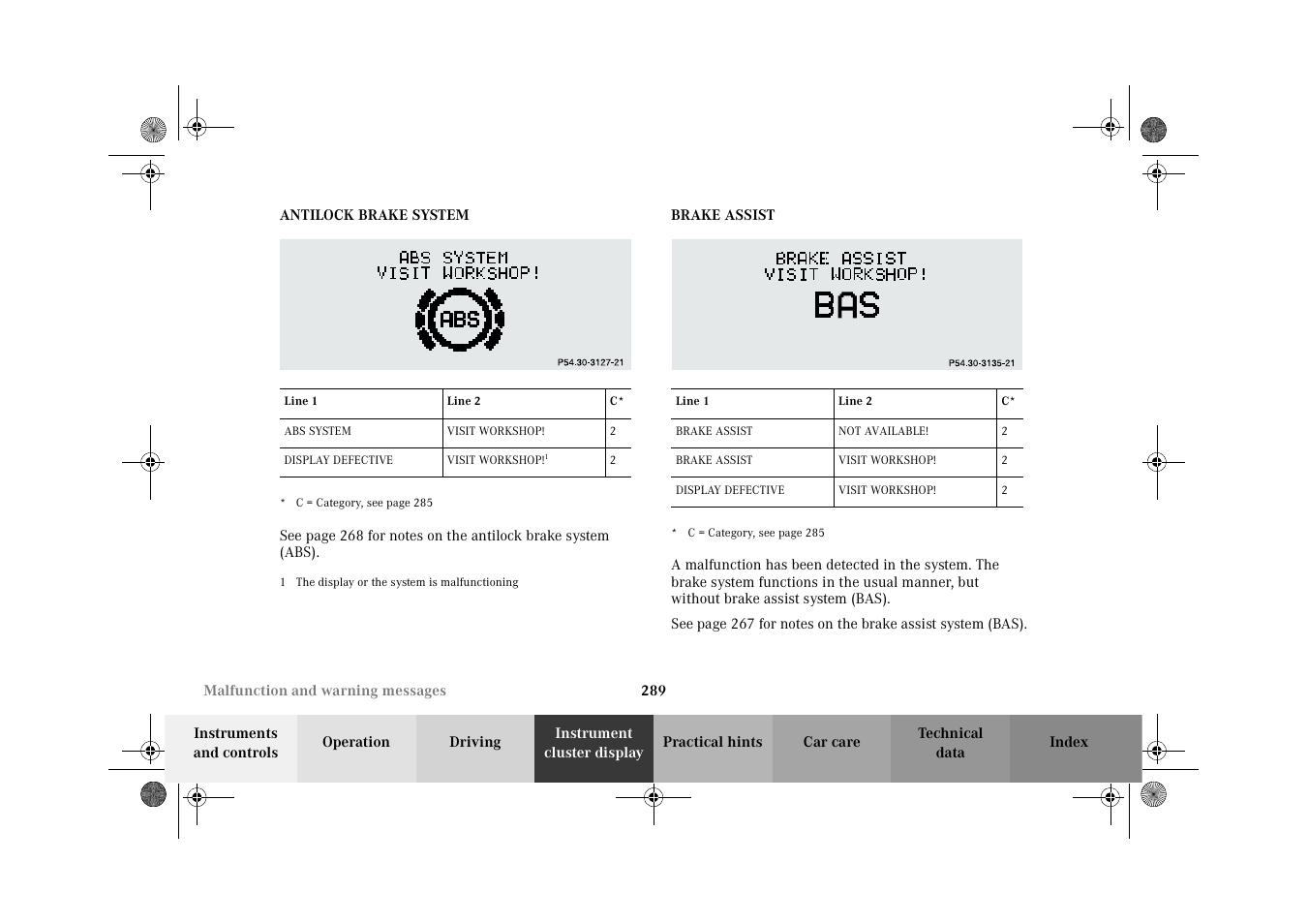 Mercedes-Benz 2002 C 320 User Manual | Page 292 / 390
