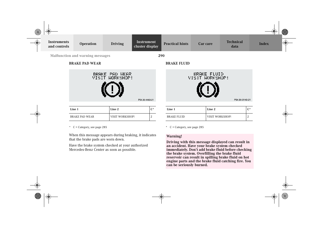Mercedes-Benz 2002 C 320 User Manual | Page 293 / 390