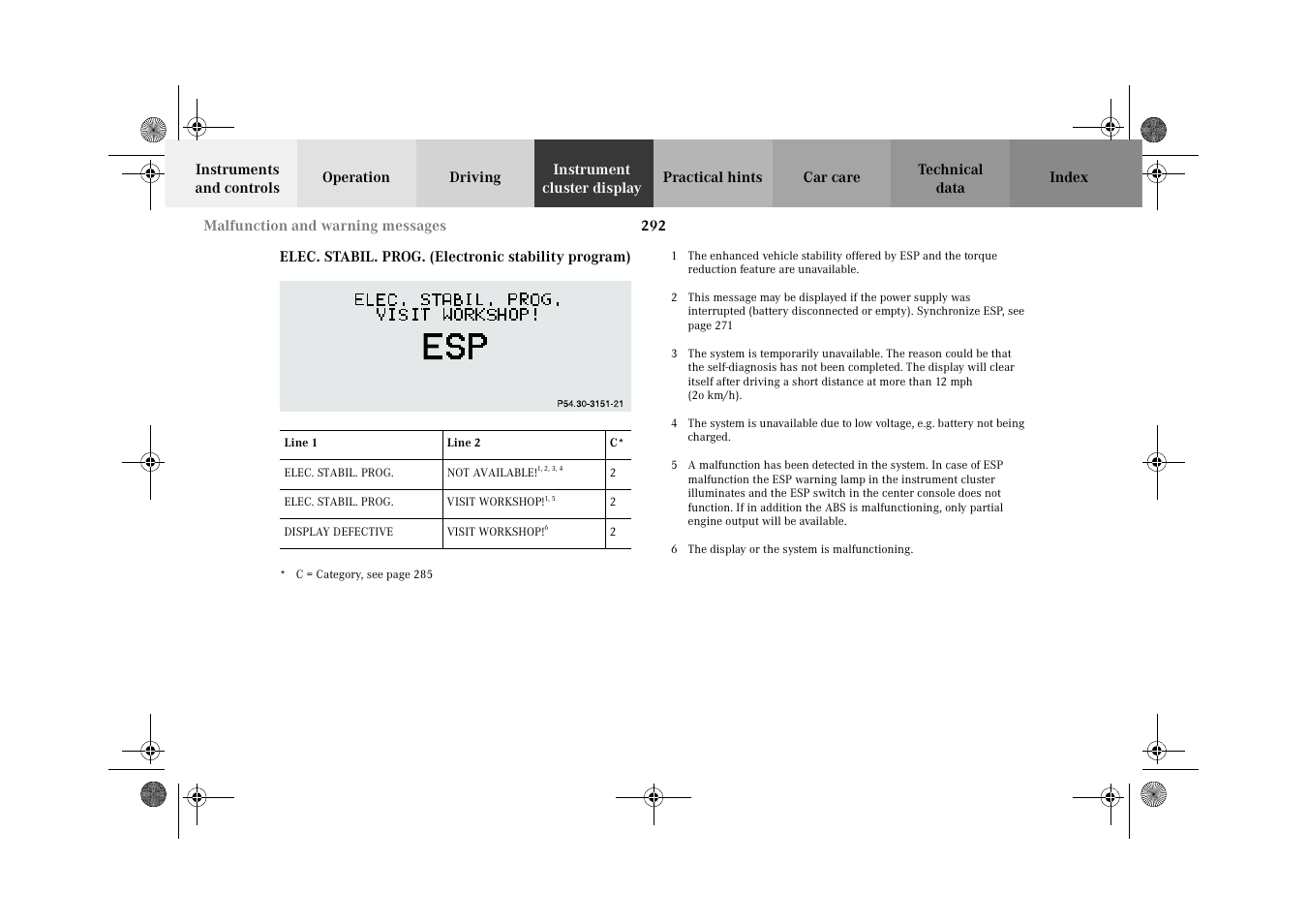 Mercedes-Benz 2002 C 320 User Manual | Page 295 / 390