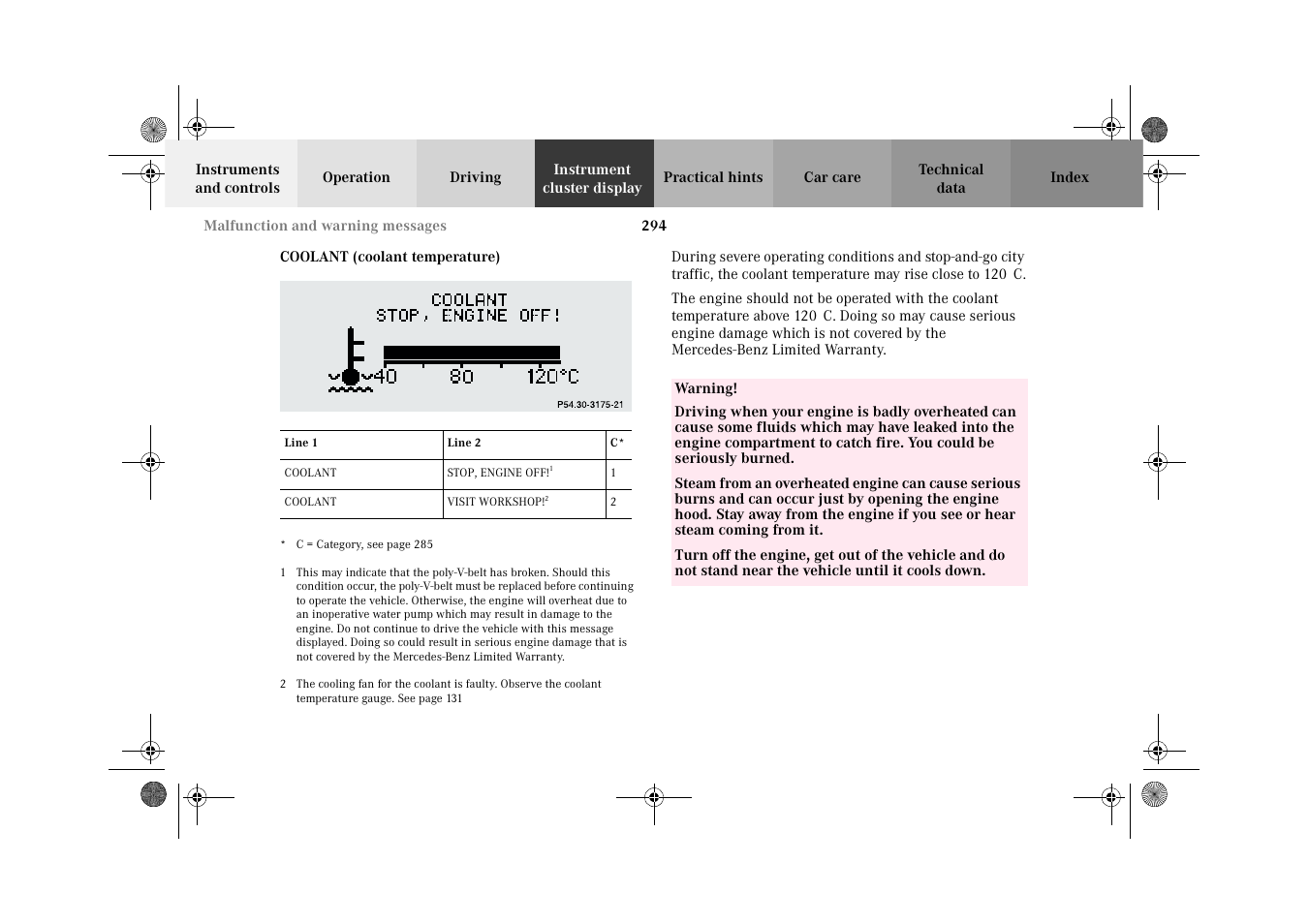 Mercedes-Benz 2002 C 320 User Manual | Page 297 / 390