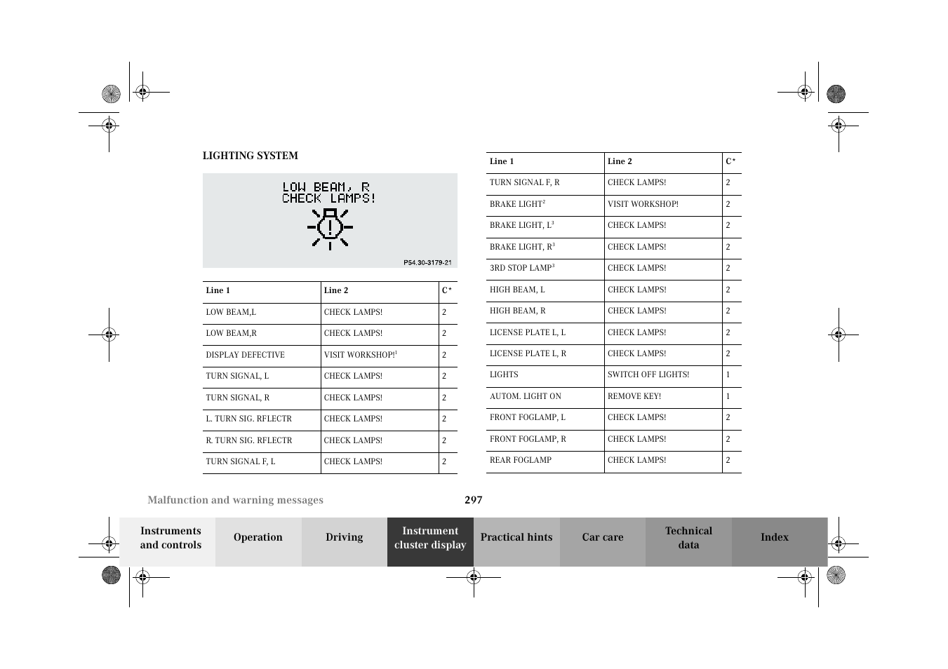 Mercedes-Benz 2002 C 320 User Manual | Page 300 / 390