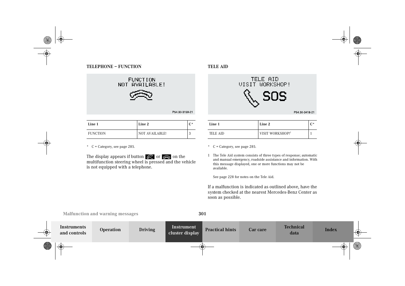 Mercedes-Benz 2002 C 320 User Manual | Page 304 / 390