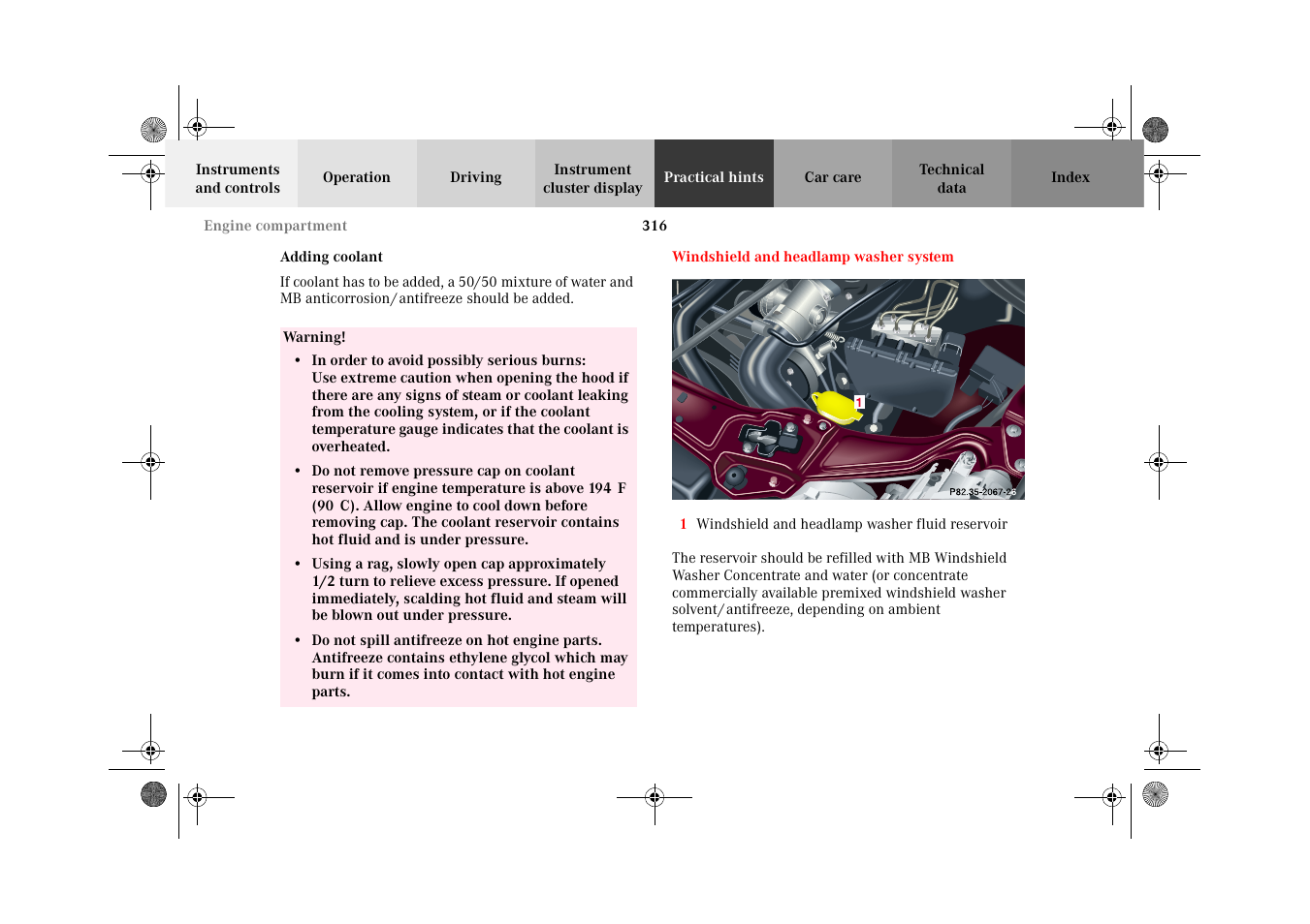 Mercedes-Benz 2002 C 320 User Manual | Page 319 / 390